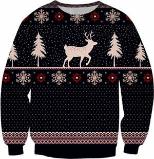 color as the picture PLstar Космос Прямая ; г.; Новая мода Crewneck Толстовка Рождественский получить освещены Ханука принт 3d Для мужчин Для женщин Повседневное пуловеры - Цвет: color as the picture