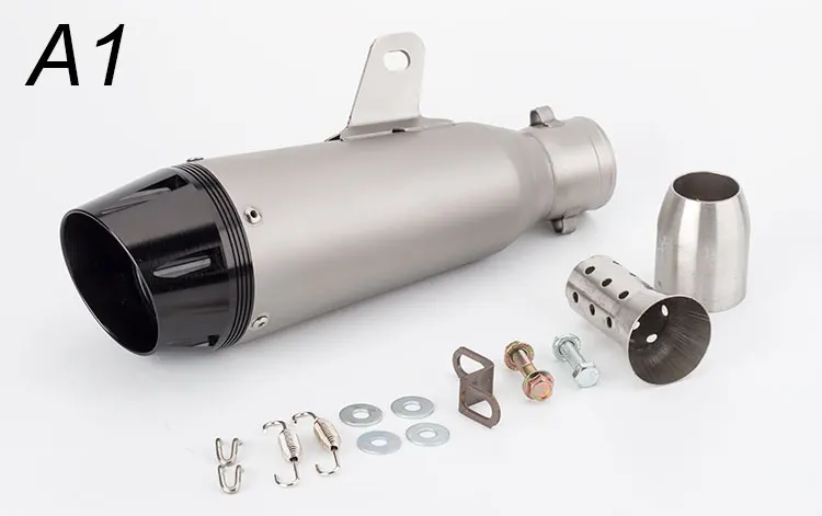 36-51mm universal motorcycle exhaust muffler r6 mt09 ninja400 z900rs z1000 gsxr750 K11 ZX6R | Автомобили и мотоциклы