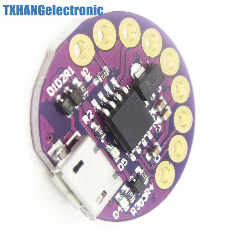 5PCS Micro USB LilyTiny LilyPad ATtiny85 Development Board Wearable Module | Электронные компоненты и