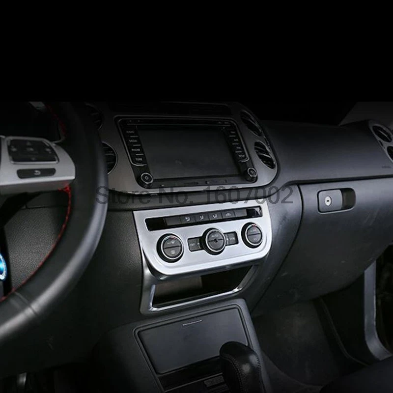 Для Volkswagen VW Tiguan 2012 2013 2014 2015 матовый хром для салона автомобиля центральный пульт
