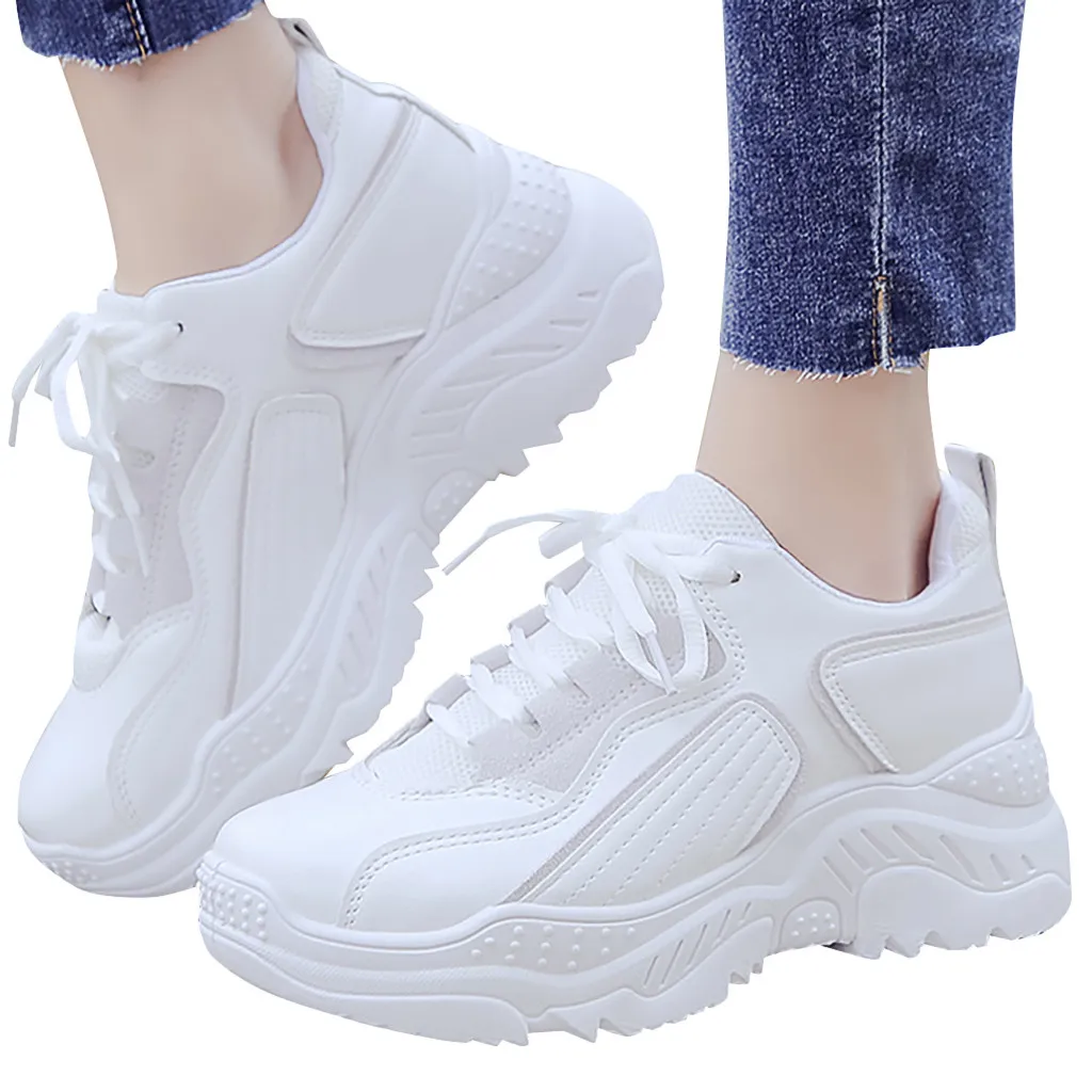 Женская обувь 2019 новые массивные кроссовки для Для женщин с подошвой из