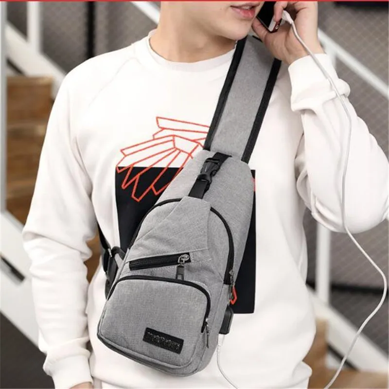 

Сумка-мессенджер Мужская, с выходом USB для зарядки и защитой от кражи