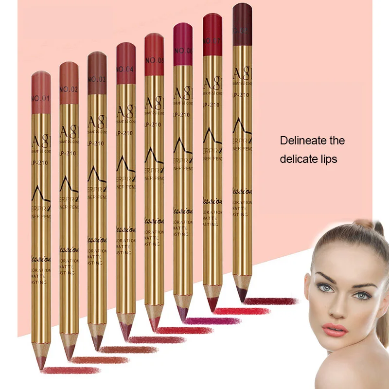 8 цветов карандаш для губ долговечный водонепроницаемый губ/Карандаш TY99|Карандаш