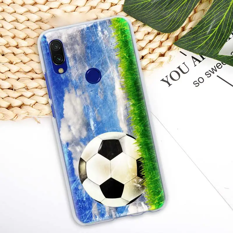Чехол с футбольным мячом для Xiaomi Redmi Note 7 Pro 7 6 5 Plus 5A 6A 4X S2 GO Pocophone F1 чехол для телефона Coque