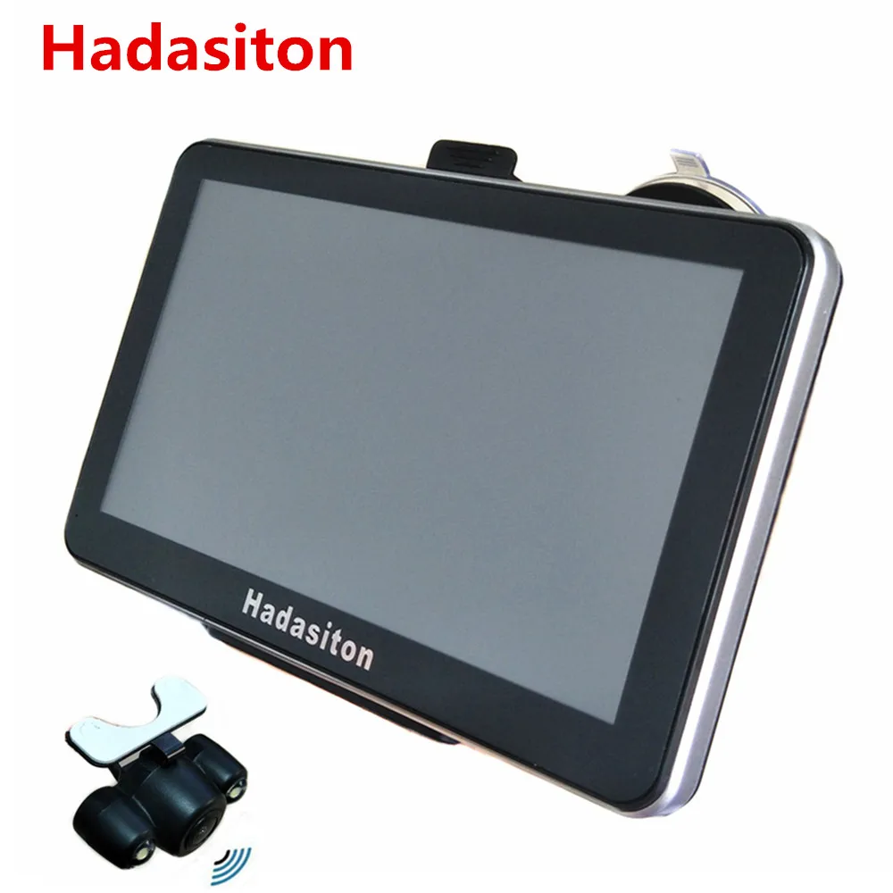 With wireless camera " экран автомобиля gps навигация CPU800M 256 M/8 GB Bluetooth AV-IN FM Бесплатные карты, беспроводная камера заднего вида опционально - Размер экрана, дюймов: With wireless camera
