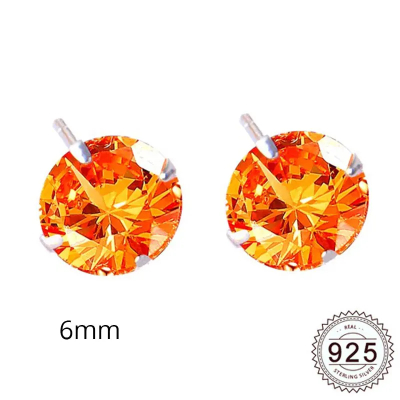 LE0285B-6 UMODE серьги-гвоздики белого и золотого цвета с микро-круглыми фианитами и кристаллами для женщин, ювелирные изделия, модные аксессуары для женщин UE0259 - Окраска металла: LE0285B-6