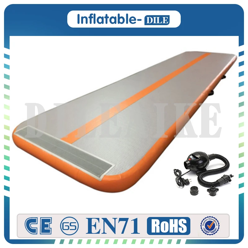 Надувной воздушный коврик для гимнастики с насосом домашнего использования