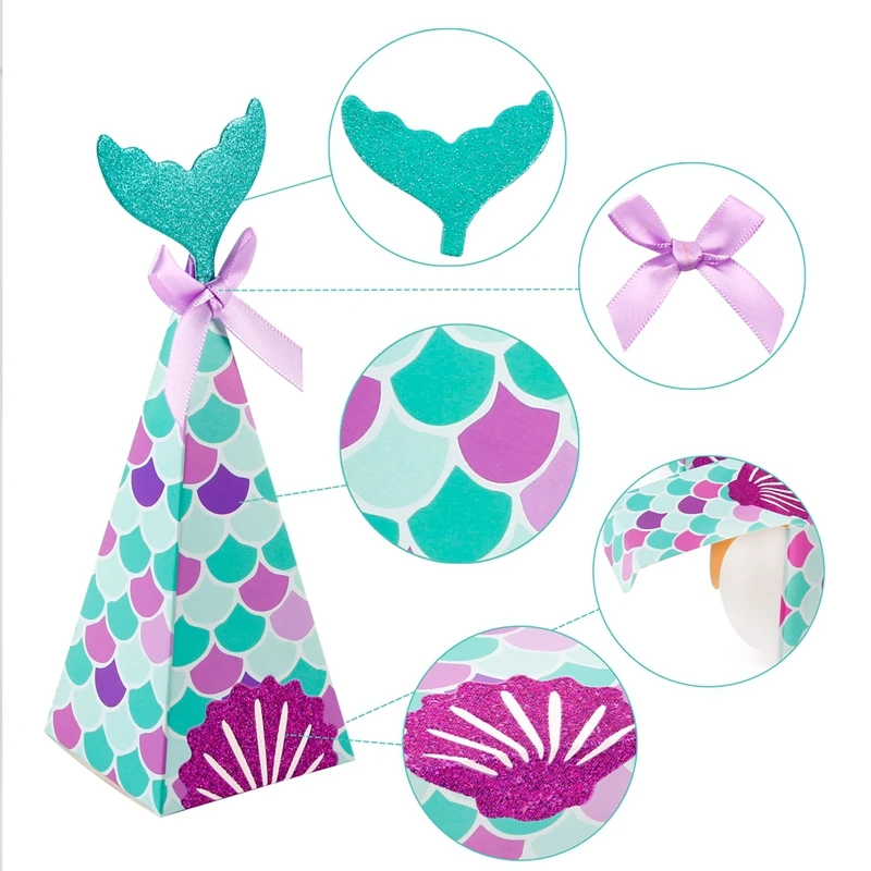 

FENGRISE Little Mermaid Tail Banner Party Supplies Birthday Mermaid Party Decoration Mermaid Banner Theme Decor For Kids Favors