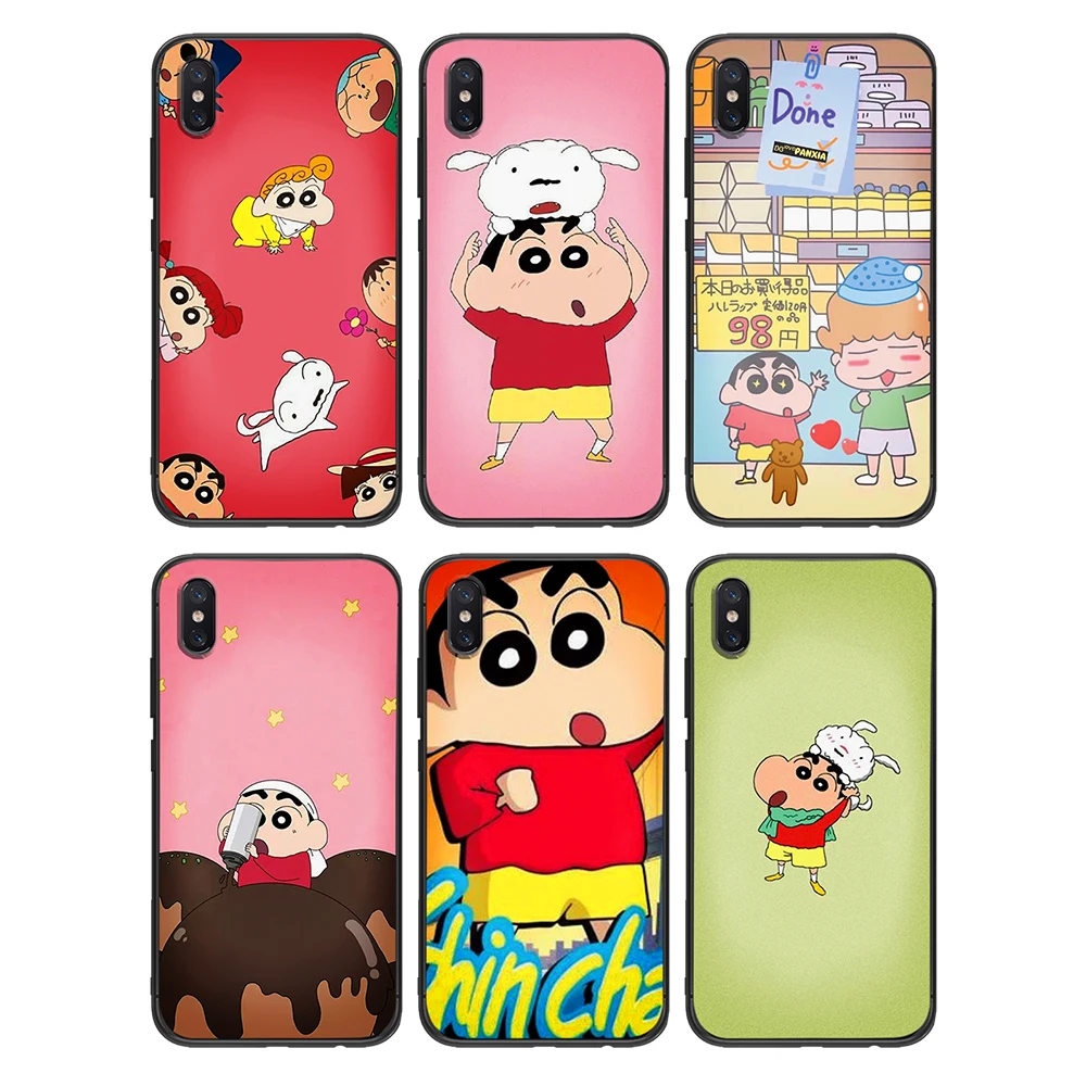 Мягкий ТПУ чехол Crayon Shin для Xiaomi Redmi Mi6 8 9 A1 A2 F1 Plus 5/5 M8 Lite силиконовый задней панели