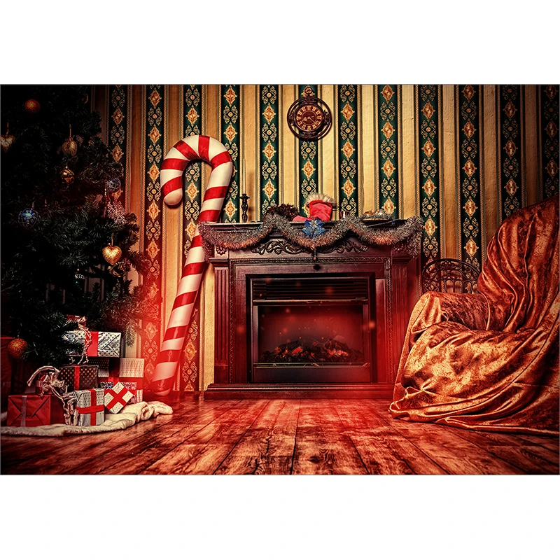 Allenjoy Рождественский камин фон для фотосъемки винтажный волшебный реквизит