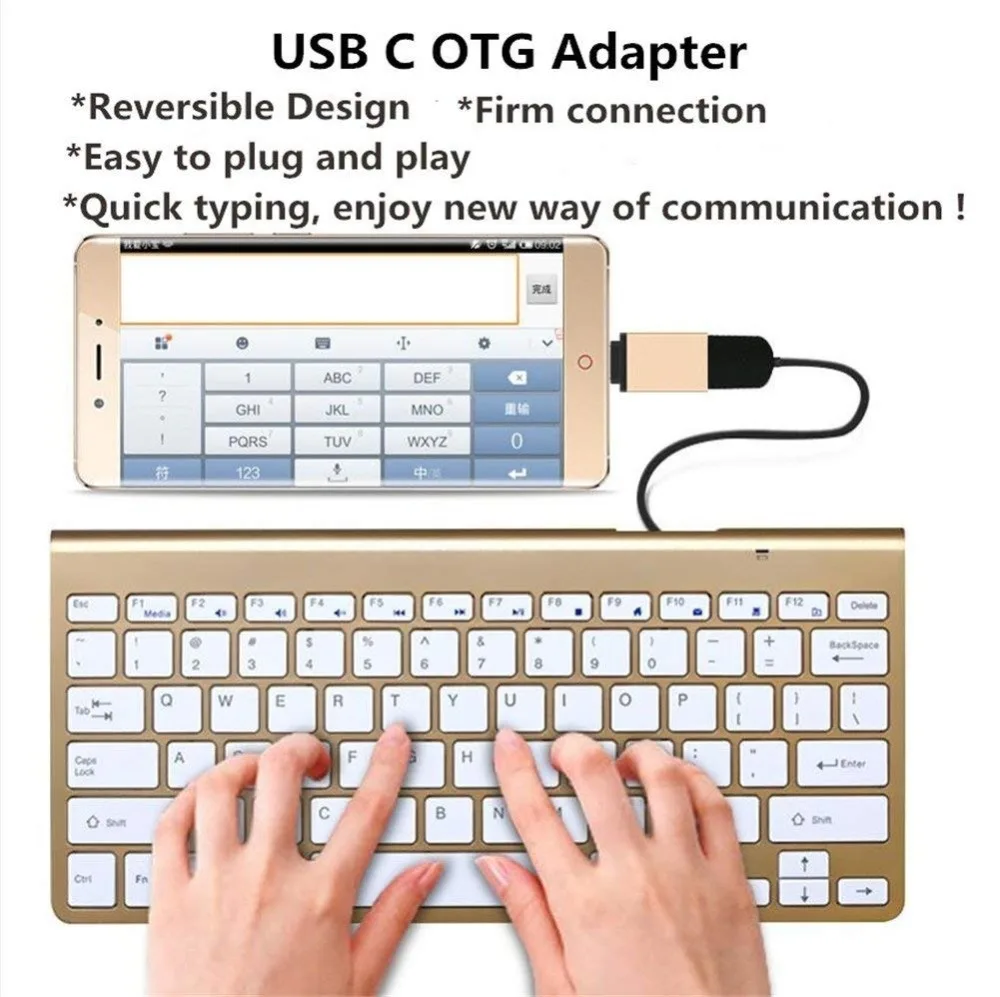 USB-C Type-C к USB OTG мини-адаптер 3 0 конвертер для Samsung Galaxy Note8 высокоскоростные