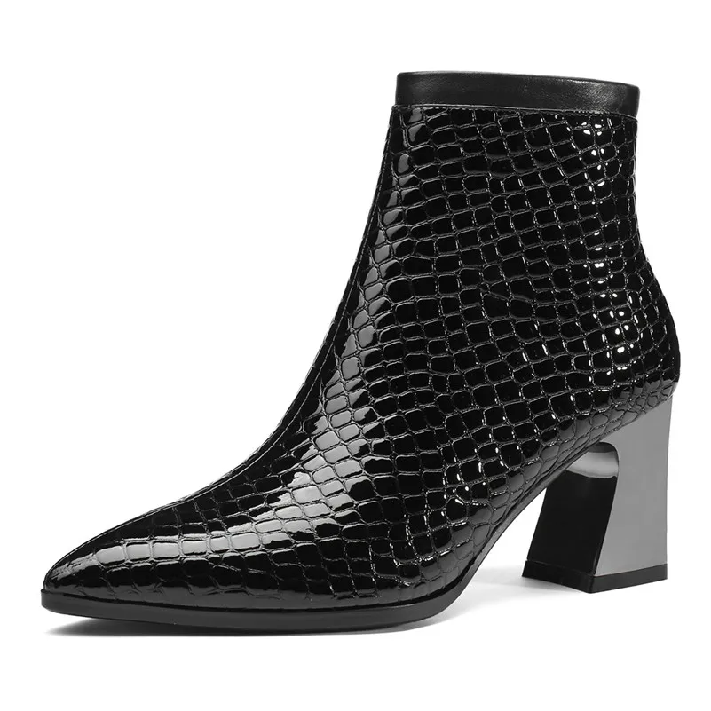 Брендовые женские ботильоны из натуральной овечьей кожи сезон осень зима