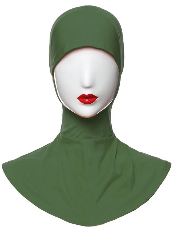 Женские однотонные внутренние хиджабы abaya мусульманский Тюрбан Хиджаб шифоновый