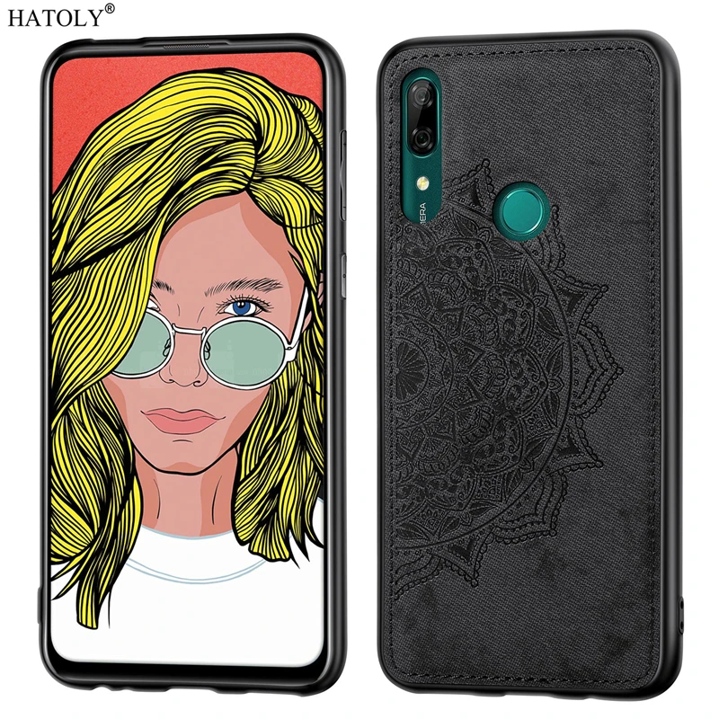 For Huawei Y9 Prime 2019 Case Rubber Shell TPU Cloth Texture Phone Cover | Мобильные телефоны и аксессуары