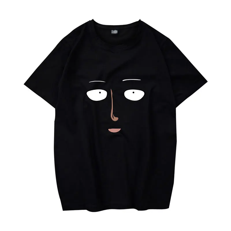 One Punch Man T Shirts Anime Cosplay Boy Student Face T-Shirt 3D Digital Printing Pure Cotton Tee | Мужская одежда