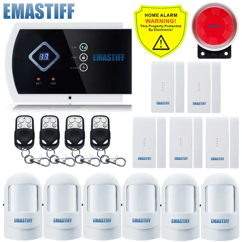 Bundle A G10A светодиодный дисплей Pet Immune PIR сенсор Поддержка Android APP 99+ 2 зоны Беспроводная GSM домашняя система охранной сигнализации - Цвет: Bundle A