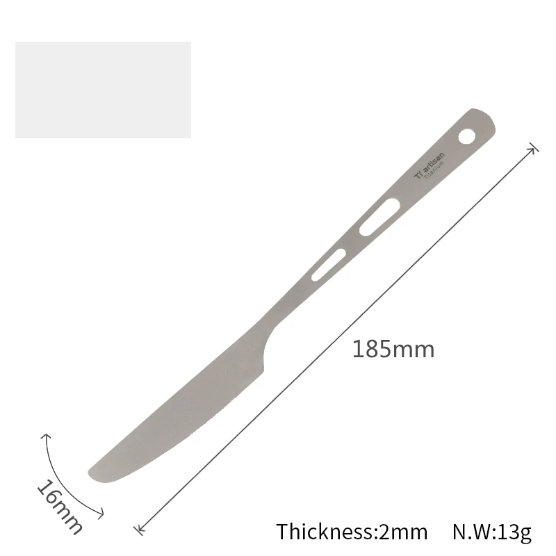 Набор ножей и ложек Tiartisan из чистого титана многофункциональное оборудование для