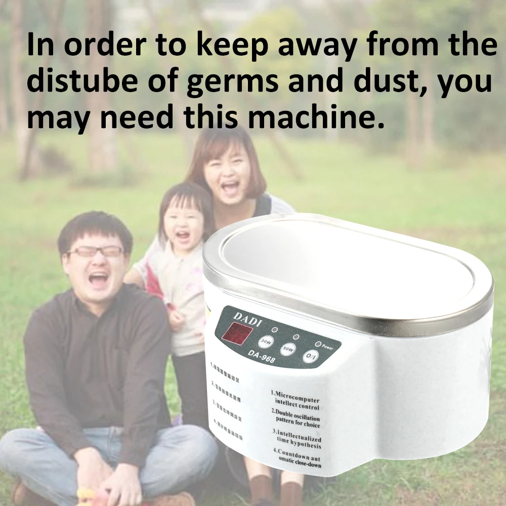 Mini Smart Ultrasonic Cleaner Tool Sterilizing Cleaning Ultrasound Wave Washing for Jewelry Glasses Ultrasound Bath Machine