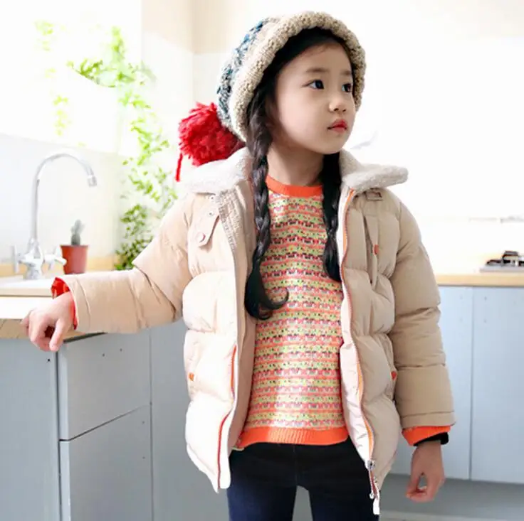 Девушки верхняя одежда детский зимний комбинезон толстые куртки девочка мода