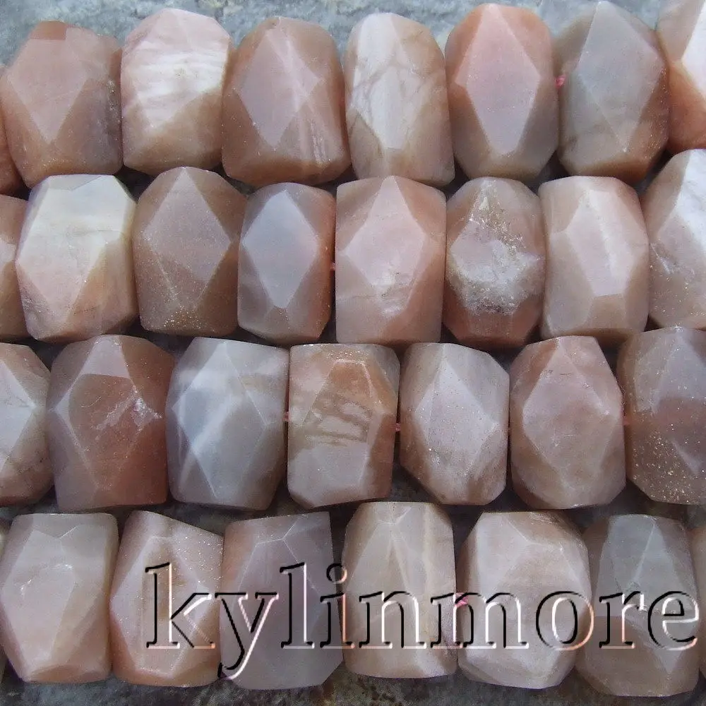 8se10984 15x20 мм Sunstone самородок граненый Бусины 15." нити