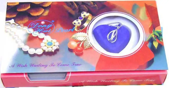 Популярный подарок оптовая продажа 2х коробок спираль (капля) кулон жемчужное