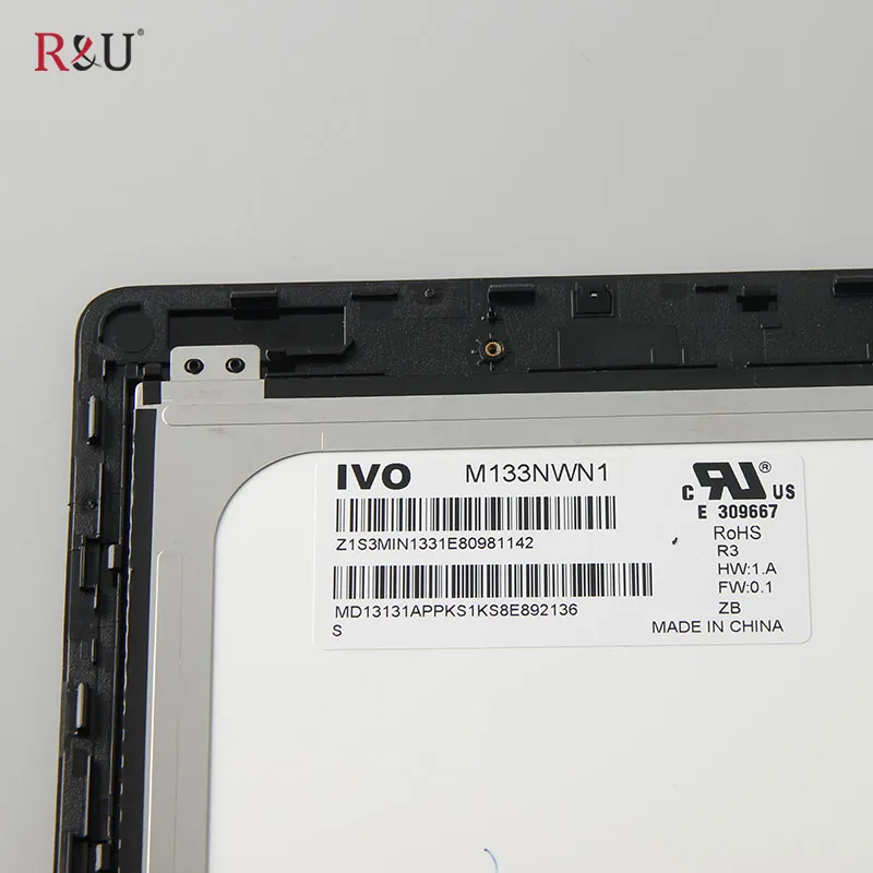 R &amp U 13 3 дюймов 1366*768 M133NWN1 ЖК-дисплей Панель и сенсорный экран в сборе с рамкой для