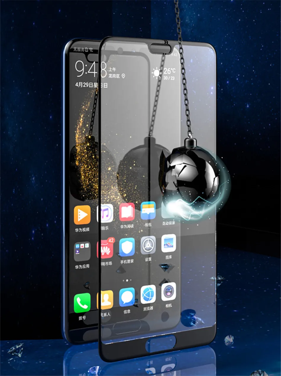 Полное покрытие из закаленного стекла для huawei mate 20 lite чехол для huawei P20 pro защита экрана P20 Lite P10 Plus защитная пленка