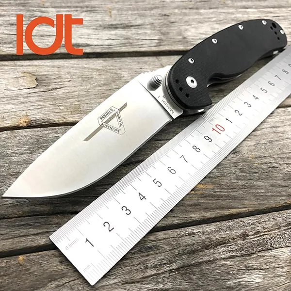 Black Handle LDT RAT Модель 1 складной нож AUS-8 лезвие G10 ручка тактические ножи для отдыха на природе карманный нож для выживания Инструменты для повседневного использования - Цвет: Black Handle