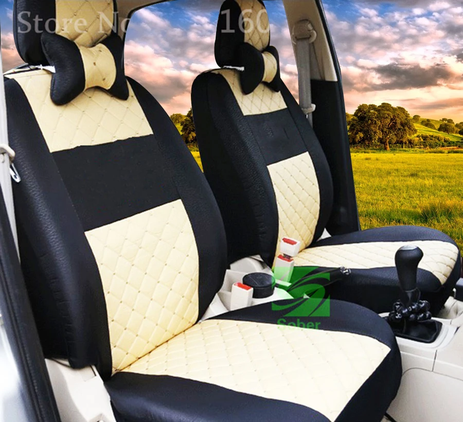 2 передних сидений Универсальный автомобильный чехол для сиденья Citroen C4 C5 C2 C3