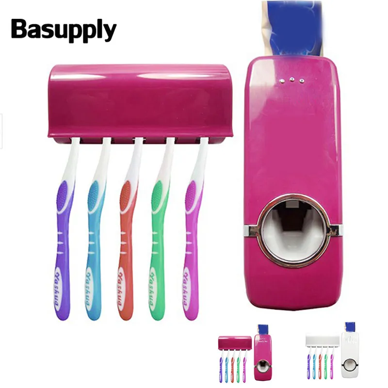 1 комплект Автоматический Диспенсер зубной пасты держатель для щетки настенное