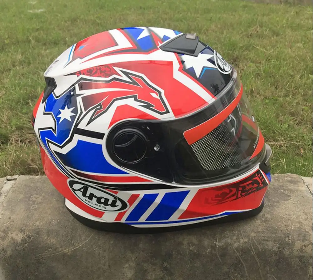 Горячая распродажа! мотоцикл шлем полный шлем arai мужской и женский рыцарь теплый всесезонный можно использовать цвет один мощный