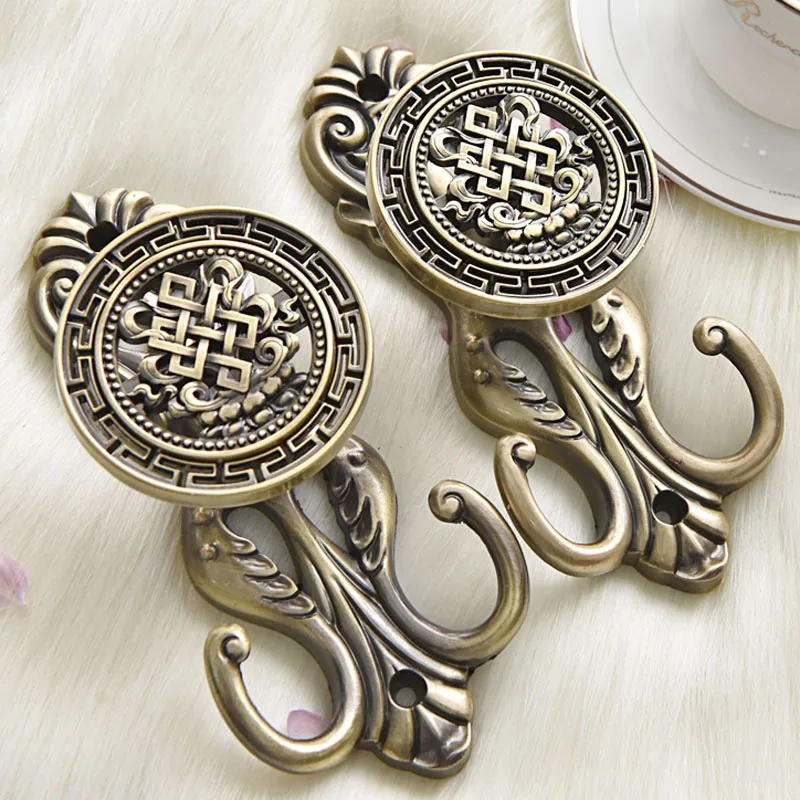 Европейские настенные крючки из сплава для штор с застежкой кисточкой держатель