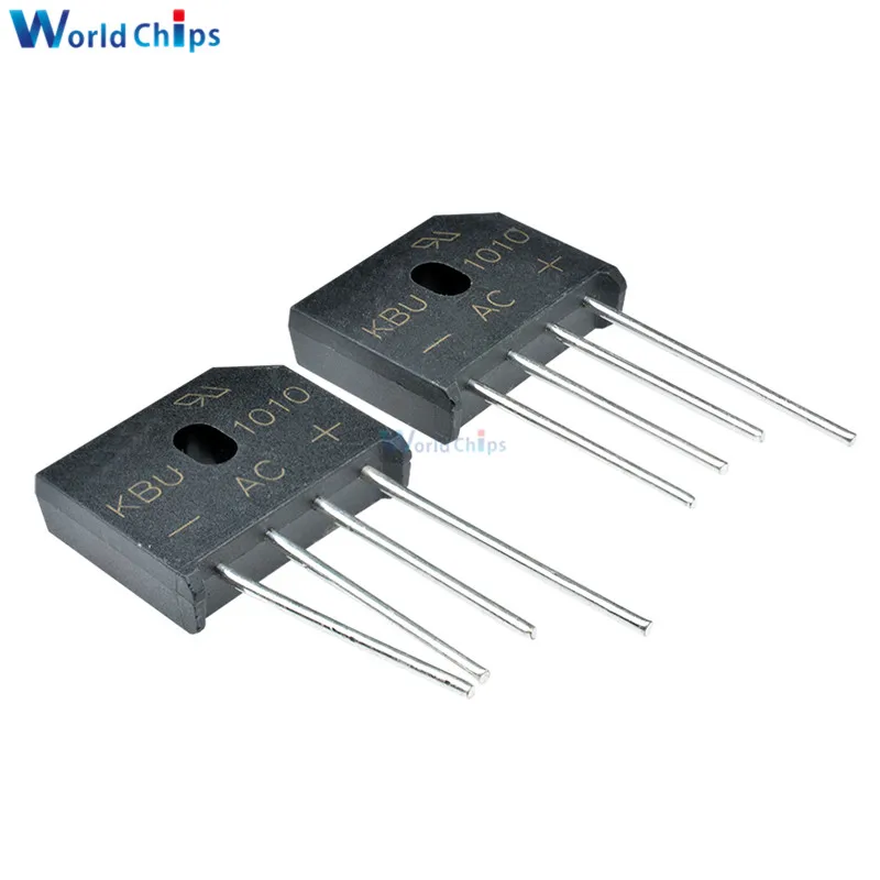 

5PCS/LOT KBU1010 KBU-1010 10A 1000V ZIP Diode Bridge Rectifier Diode new and original IC