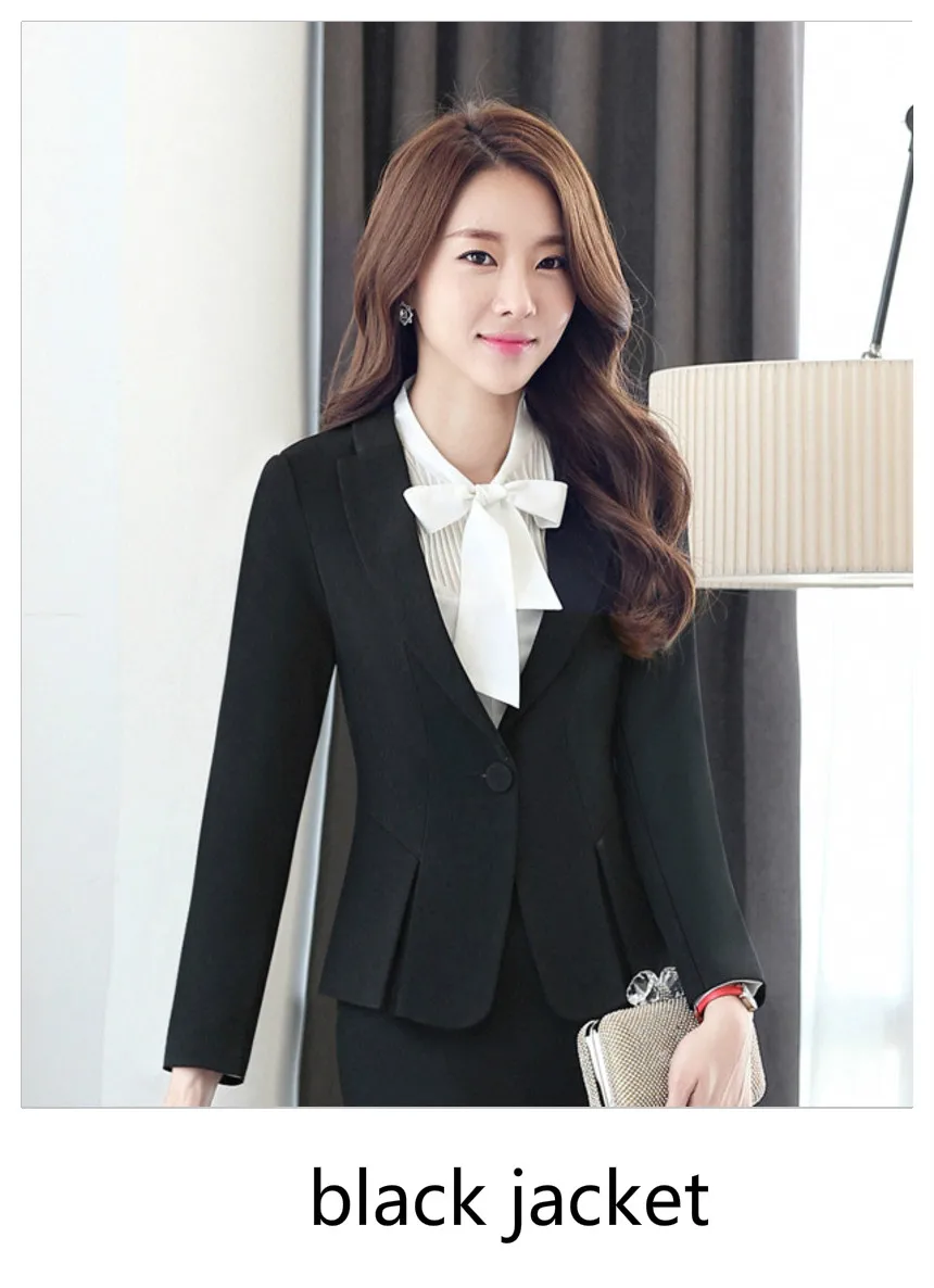 Black Blazer Модные женские роскошные дизайнерские тонкие блейзеры на пуговицах, весенняя куртка, фирменный офисный костюм для девушек, Повседневная Деловая Женская официальная верхняя одежда - Цвет: Black Blazer