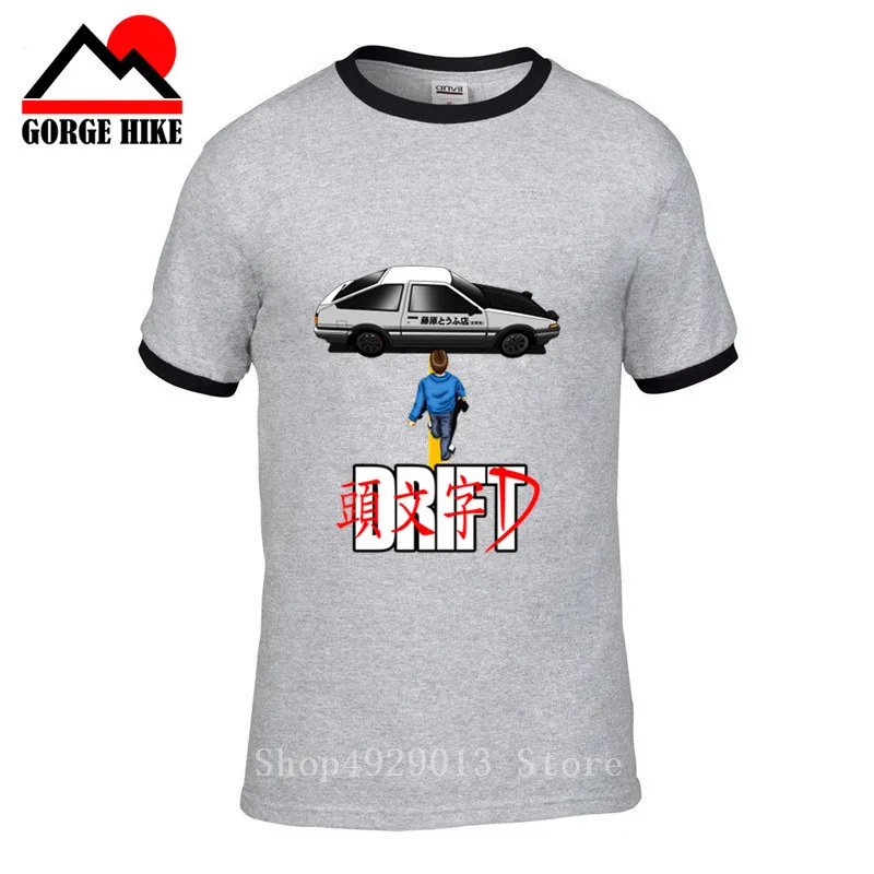 Футболка M i j Initial D Manga JDM Shift Drift Мужская футболка Takumi Fujiwara Tofu доставка от магазина