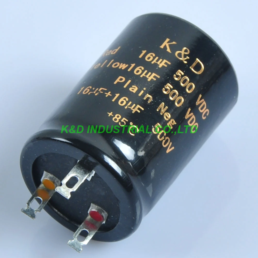 Электролитический конденсатор Can 16 + 16uf 500V гитарная Трубка аудио hi fi Amp 1 шт.| |