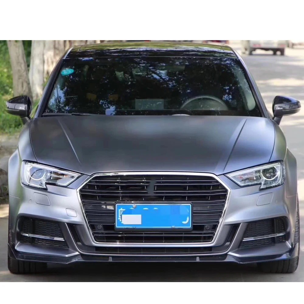 ABS передний бампер для губ сплиттер фартук Audi S3 и S-LINE хэтчбек 2017-up не подходит A3