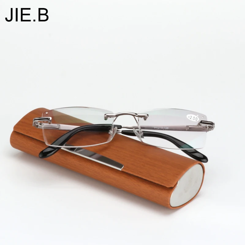 2017 высокое качество алмазные вырезные очки для чтения мужские без оправы