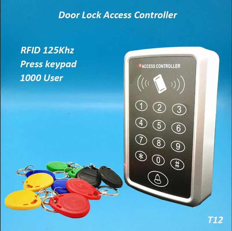 Mix Keyfobs 125 кГц Rfid система контроля доступа карта дверной замок управление Лер клавиатура дверной контроль - Цвет: Mix Keyfobs
