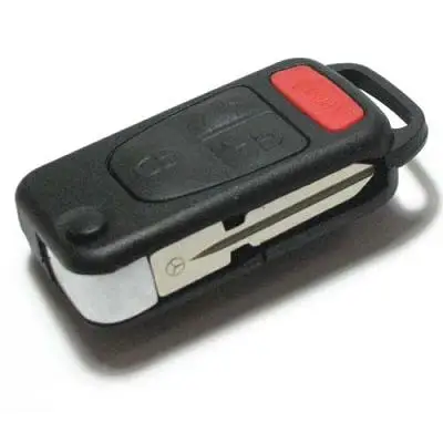 Новинка 2015 чехол для ключа с необработанным лезвием Mercedes-Benz 3 + 1 откидной Чехол
