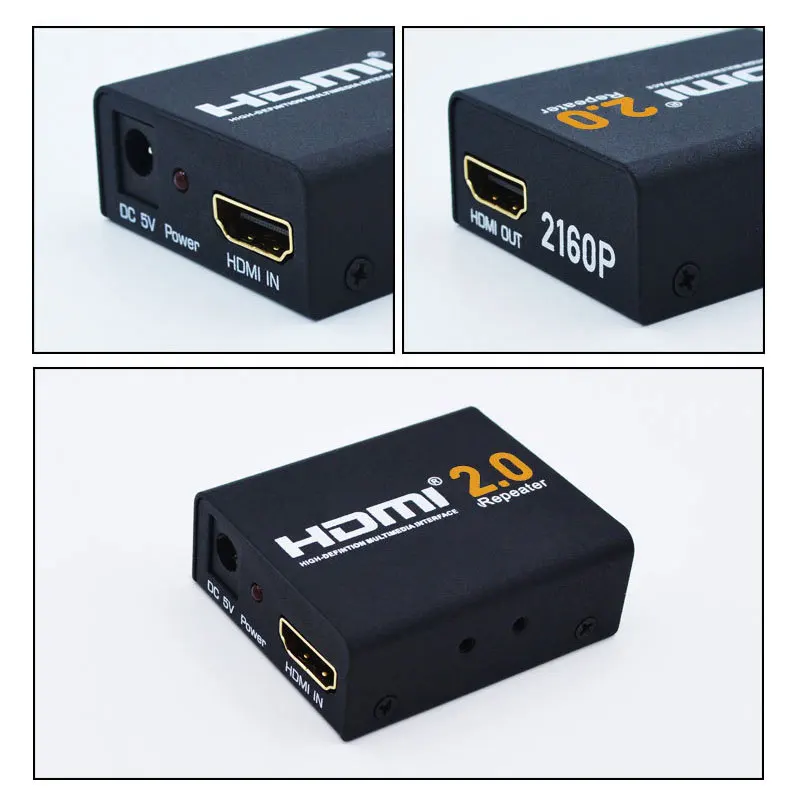 2160P 3D 4K HDMI ретранслятор сигнала расширитель усилитель адаптер по сигналу HDTV 60 метров без потерь передача HDMI Ретранслятор адаптер