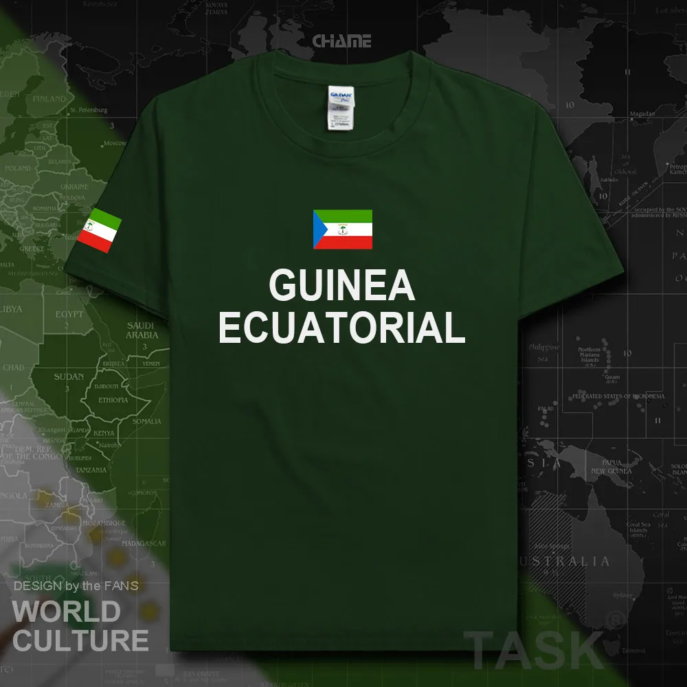 Мужская хлопковая футболка в стиле хип хоп для фитнеса из Экваториальной Guinea GNQ
