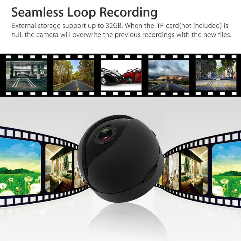 Мини камера WIFI видеорегистратор HD 1080P Автомобильный широкий угол G датчик ночное
