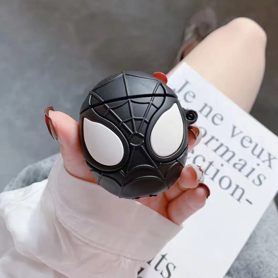 Чехол для наушников для Airpods 2, чехол, силиконовый, шоколадный, милый, мультяшный, чехол для Apple Air Pods, чехол для наушников для Earpods, кольцевой ремешок