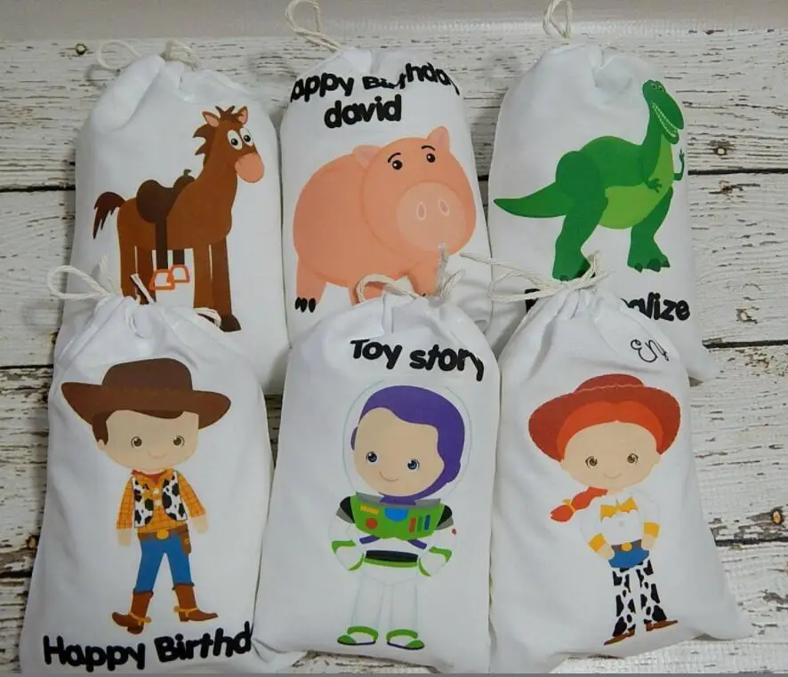 

Персонализируйте любые персонажи из мультфильмов, детские подарочные сумки для дня рождения и школы, детское крещение для душа, подарочные ...