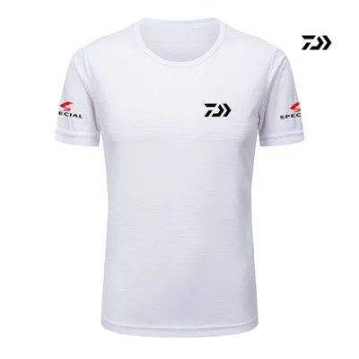 Летняя брендовая Daiwa одежда Daiwa дышащая быстросохнущая одежда для рыбалки с защитой от УФ-лучей рубашка для рыбалки с короткими рукавами Camisas Pesca - Цвет: 01