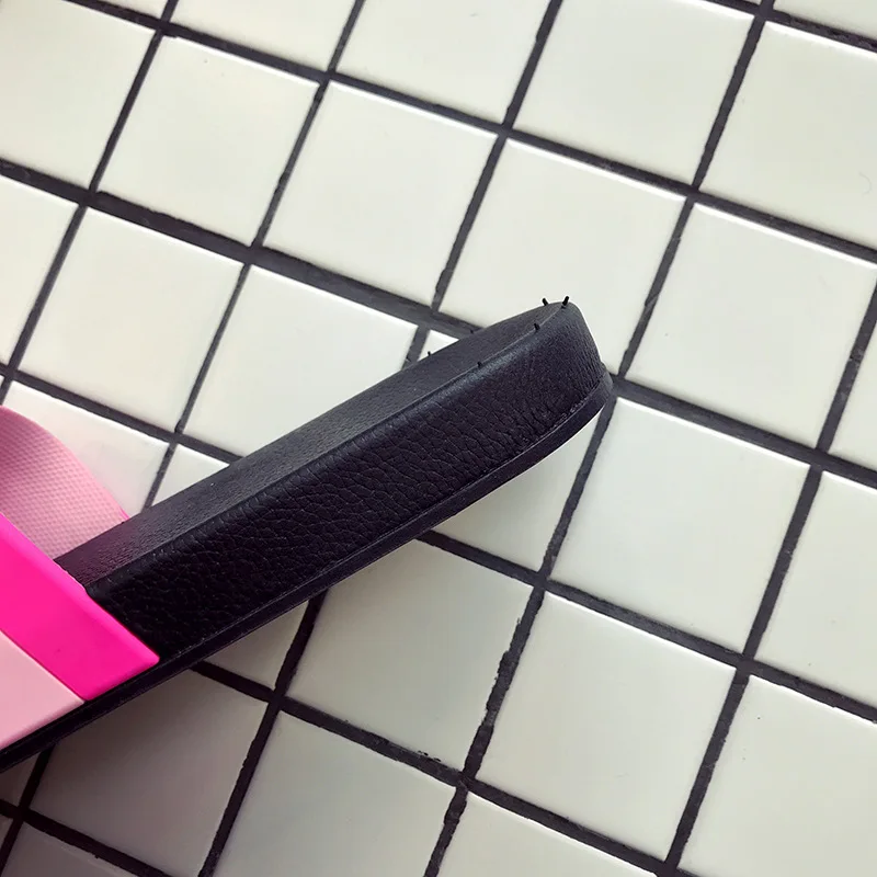 Сланцы Женские однотонные пляжные шлепанцы симпатичная летняя обувь домашние