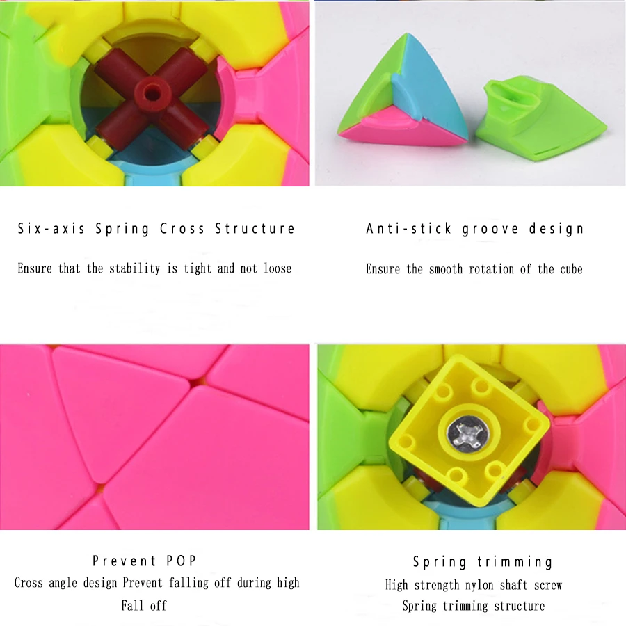2018 YUXIN Magic Puzzle Cube Пирамида рисовая пельмень Скорость speed Stickerless обучающая игрушка