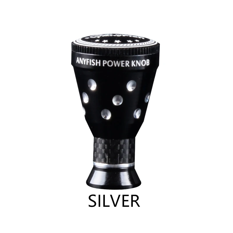 SILVER ANYFISH безынерционная катушка ручка для катушки для Shimano Stradic CI4 Curado Sedona Daiwa CR80 baitcasing катушка спиннинговые Катушки Снасти - Цвет: SILVER