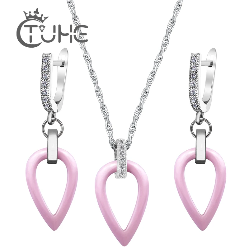 2017 модные перевернутые треугольные серьги и ожерелье для женщин Элегантный